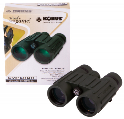 Бинокль Konus Emperor 8x42 WA Green